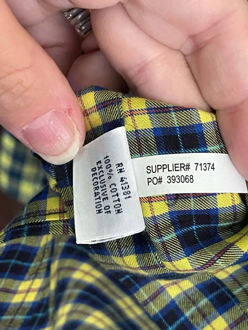 Polo Ralph Lauren Plaid Button Down Shirt Size XL Yellow Blue Long Sleeve